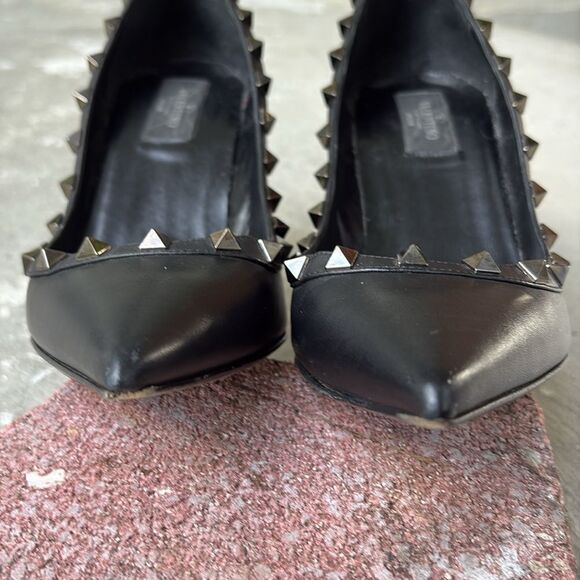 Valentino, silver rock stud heels - Picture 7 of 12